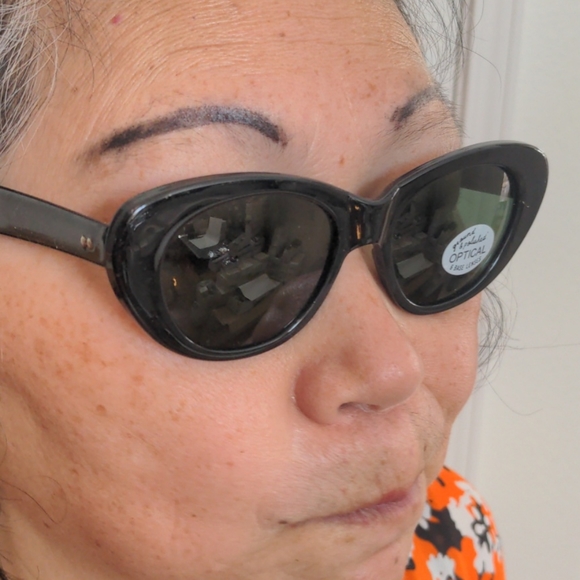 Vintage Hepburn lady style opticalglass sunglasses